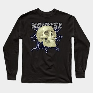 lightning skull Long Sleeve T-Shirt